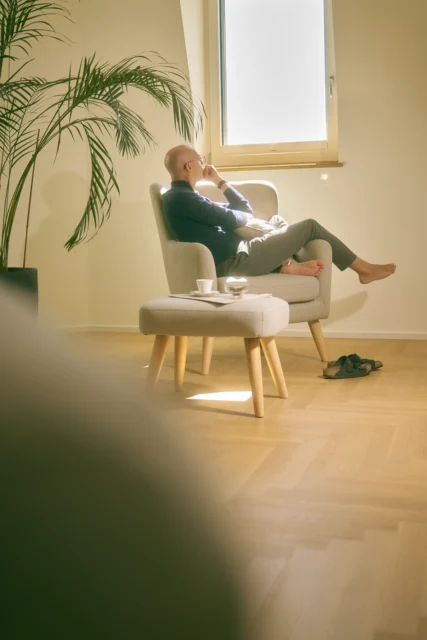 Woman walking outdoors in a serene natural setting during holistic osteoporosis recovery