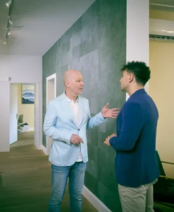 Client in one-on-one therapy session