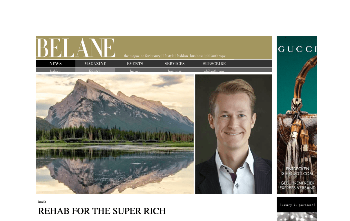 Paracelsus Recovery featured in Belane magazine