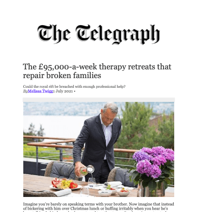 Print of The Telegraph newspaper about Paracelsus Recovery