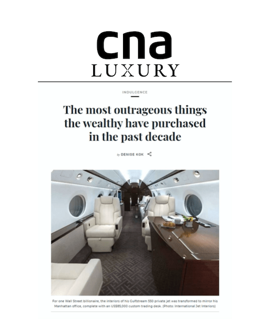 CNA Luxury magazine article excerpt