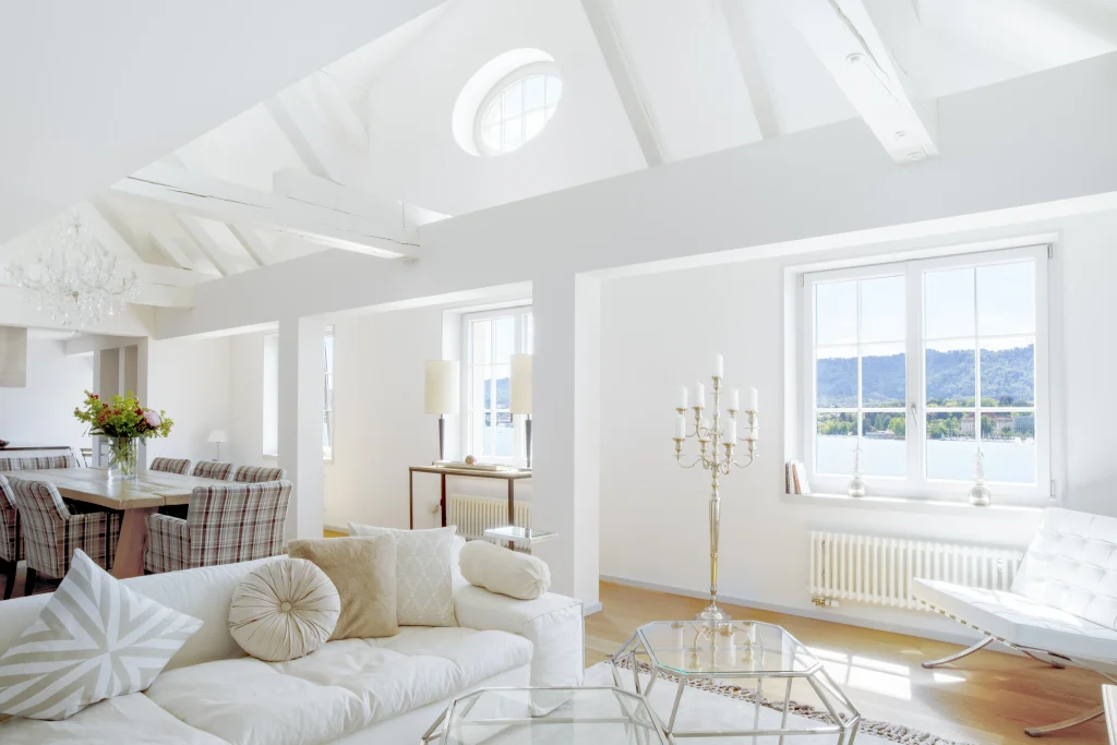 Luxurious living room in rehabilitation residence