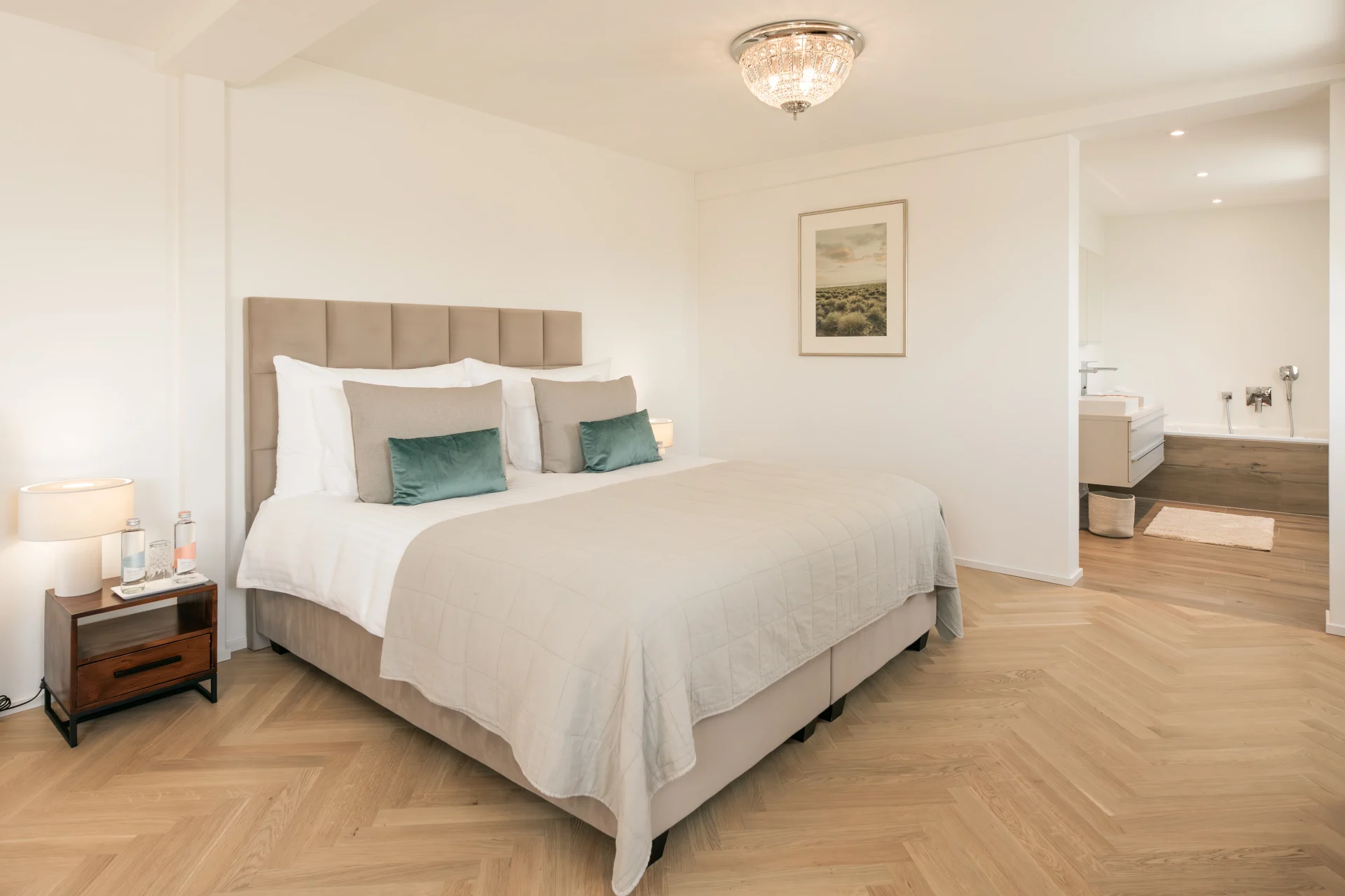 Luxury bedroom in penthouse residence