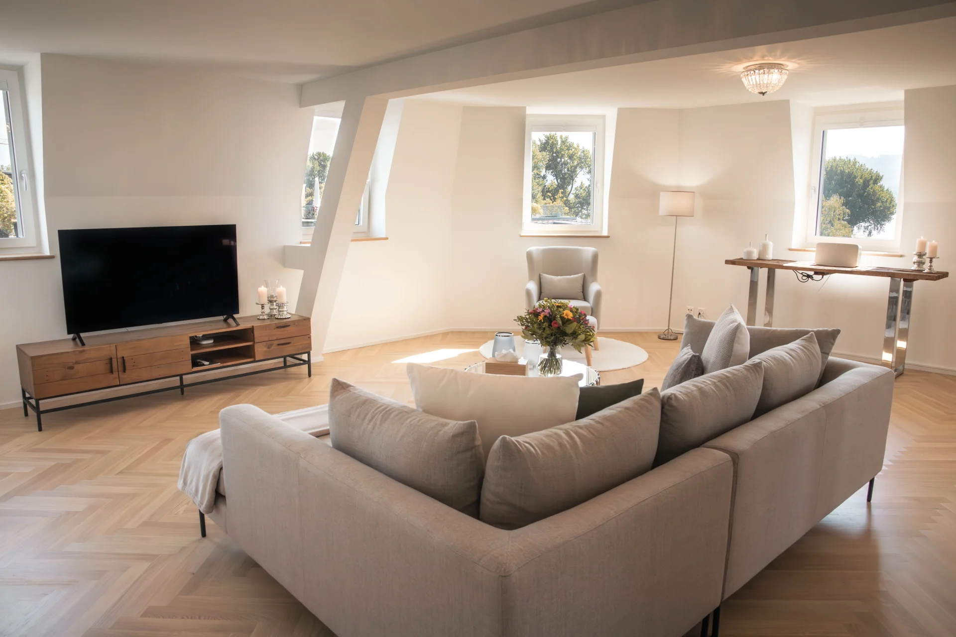 Living area in the Serenitas luxury residence