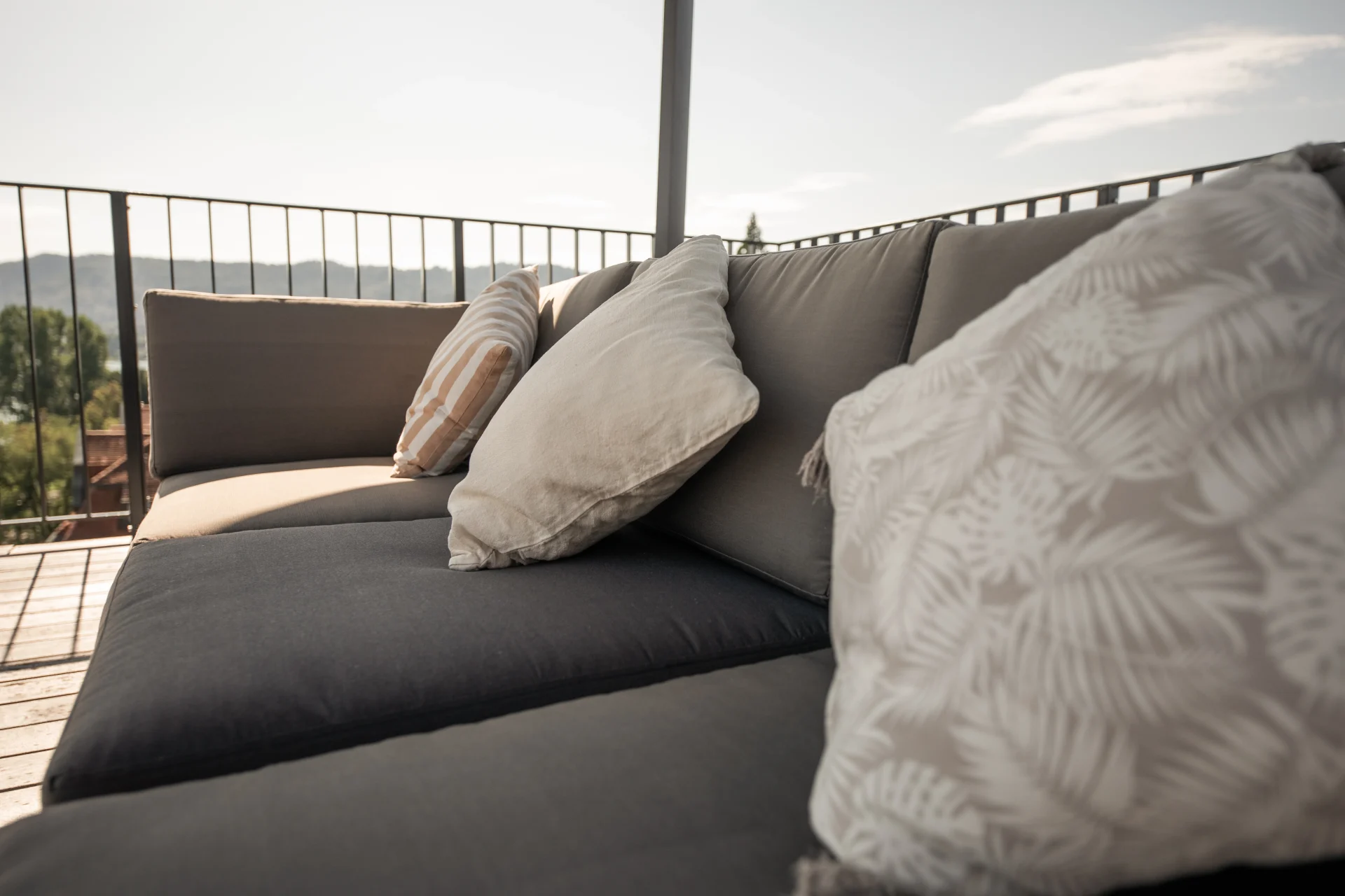 Premium bedding detail in the Serenitas residence