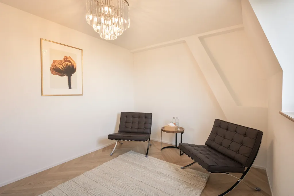 Couples counselling treatment room at Paracelsus Recovery