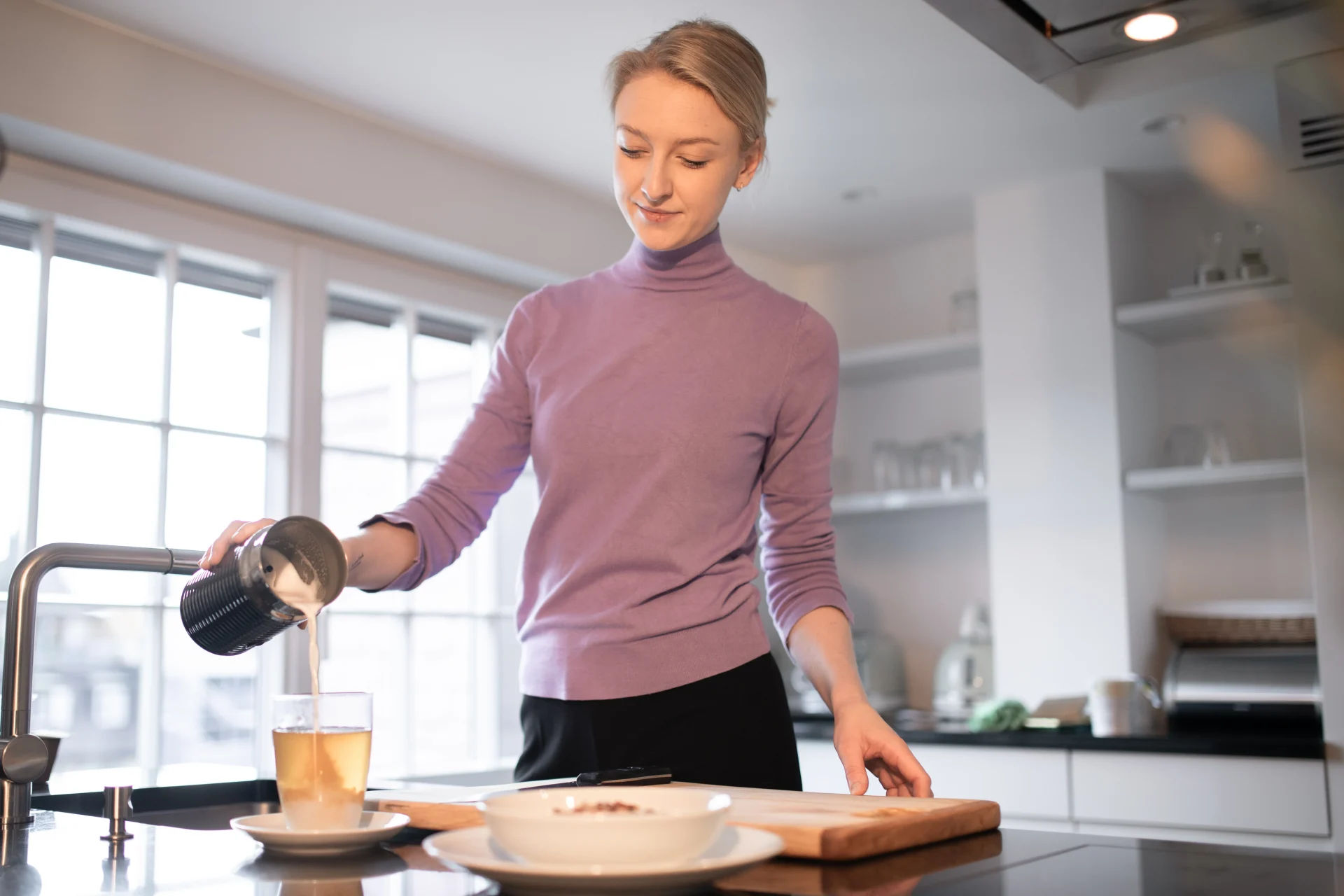 Private chef preparing a meal
